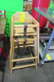 Wooden High Chairs (2 Each)