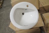Oval Drop-In Lavatory Sinks, 20