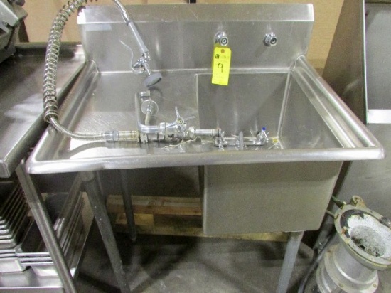 Single Bay Stainless Steel Stink, 36"