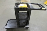 Extended Janitor Cart w/Wheels