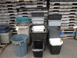 Trash Cans, Asst.  (Lot)