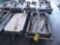 Metal Wheeled Wood Carts (3 Each)