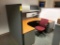 Partition Desk w/Corner Chair & File Cabinet, Etc.  (Lot)