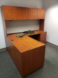 Corner Desk w/Hutch & File Cabinet  (Lot)