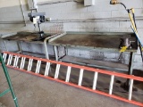 Steel Work Benches, Asst. (One w/Vise)  (2 Each)