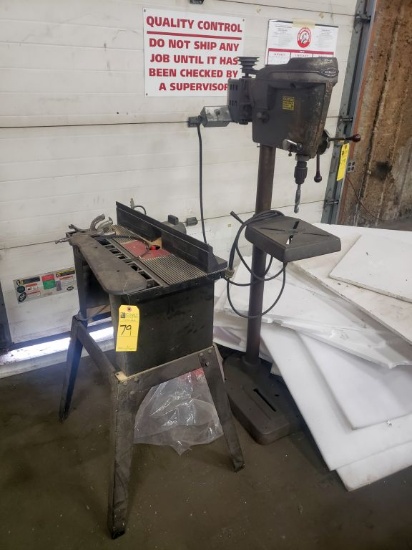 Router & Drill Press, Asst.  (2 Each)  (Lot)