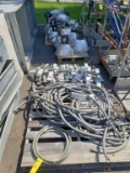 Hi-Hat Lights, Electrical Wire, Etc., Asst. (3 Skids)  (Lot)