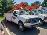 1999 Ford F-450 Super Duty Bucket Truck, Regular Cab, Diesel, Automatic Transmission, 294,644 Miles