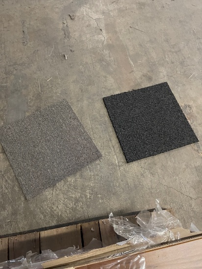 Carpet Tile, Asst.  24" x 24" (Grey & Black) (48 Pcs)