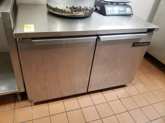 Continental 48" S.S. Under-Counter Refrigerator, m/n SW48, s/n 15714213