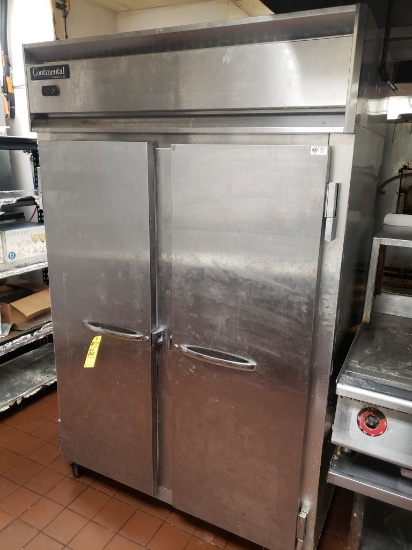 Continental S.S. Dbl. Door Refrigerator, m/n 2R, s/n 156C1271