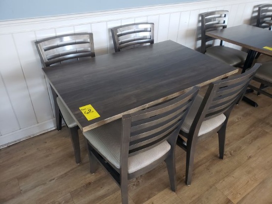 Dining Table w/(4) Chairs, 30" x 48" (Set)