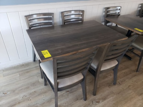 Dining Table w/(4) Chairs, 30" x 48" (Set)
