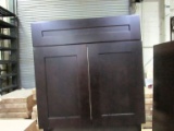 Plywood Build Kitchen Base Cabinets, Ebony Shaker (2 Skids) (15 Each)