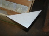 Triangle Polished Marble Tile, 8