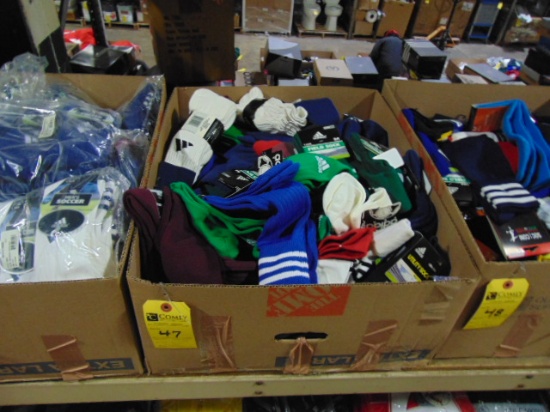 Soccer Socks, Asst. Sizes & Colors (67 Pairs)