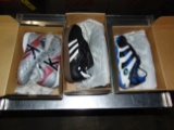 Indoor & Turf Soccer Shoes, Asst., Size 5, 2 1/2 & 4 1/2 (9 Pairs)