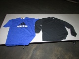 Adidas T-Shirts, Black & Blue, Asst. Size L & M (10 Each)