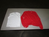 Adidas T-Shirts, Long Sleeve Shirts, & White Tees, Red, White & Blue, Asst. Size XL, L & M (25 Each)
