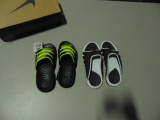 Adidas & Nike Sandals, Asst. (Size 9)  (7 Pairs)