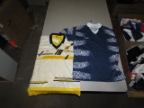 Soccer Shirts, White, Yellow & Blue, Asst. Size S, L & XL (32 Each)