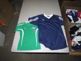 Striker, 3840,  Xara & Adidas Soccer Shirts, Blue & White, Asst. Size M & YL  (27 Each)
