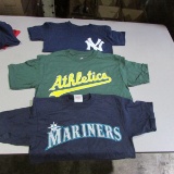 Majestic Youth MLB T-Shirts, Yankees, A's (50 Each)