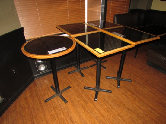 Pedestal Bar Top Tables, Asst. (5 Each)