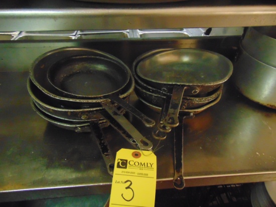 Frying Pans, Asst.  (9 Each)