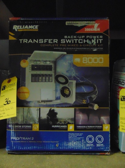 Transfer Switch Kit (8,000 Watts)