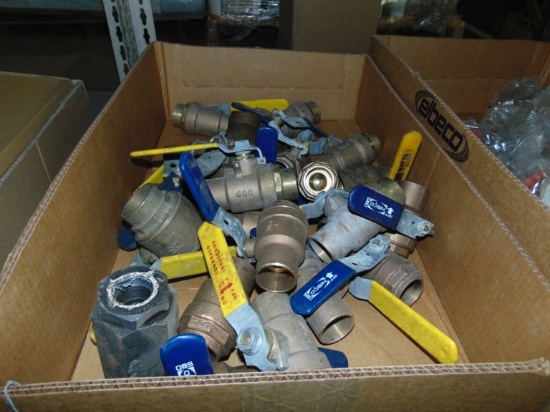 Brass Ball Valves, 1 1/4" & 1 1/2"  Asst. (24 Each)