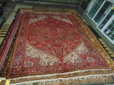 Persian Heriz Area Rug, 12'x9.5' (Water Damaged Insurance Claim)