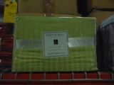 Castle Hill London 1,000 Thread Count Cotton Rich Stripe Sheet Sets, Green, Queen (6 Each)