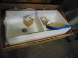 Farm House Double Bowl Kitchen Sink, 36 x 18x9 5/8