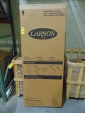 Larson Clear Glass White Brushed Nickle Door, 32