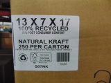Natural Kraft 13x7x17 Bags w/Handles 10(25) (2,500 Each)