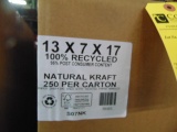 Natural Kraft 13x7x17 Bags w/Handles 10(25) (2,500 Each)