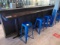 Dining Bar, 12' w/(6) Stools (Bar must be Uninstalled, Bring Tools)