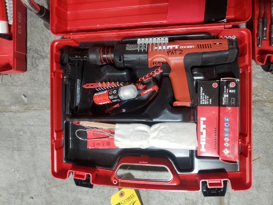 Hilti Fully Automatic Powder Actuated Fastening Tool, m/n DX351 w/Case
