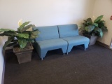 Chairs & Artificial Plants (5 Each) (Lot)