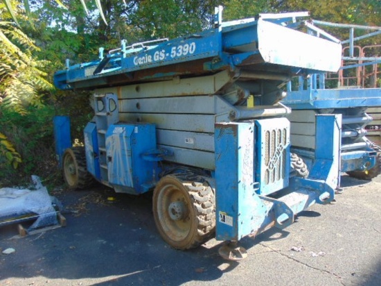 2001 Genie GS-5390 Rough Terrain Scissor Lift, Dual Fuel, 1,500 Lb. Capacity, 59' Max Height