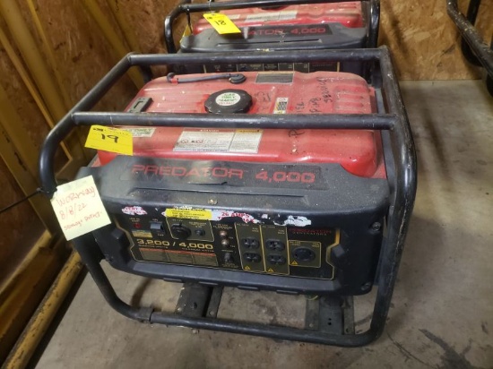 Predator 4,000 Watt Gas Generator