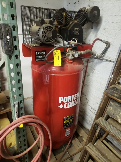 Porter Cable 6 HP Vertical Air Compressor, 80 Gal., 175 PSI