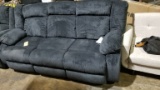 Ashley Power Recliner Dark Green 3-Seat Sofa (Tested)