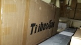 Tribe Signs Reversible Industrial L Shape Desk w/Storage Shelves, 53