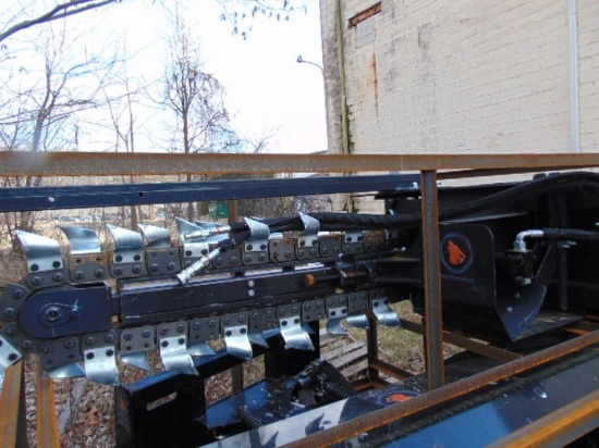 2023 Unused Wolverine Trencher Skid Steer Attachment, 48" (ZW-TCR-4820G)