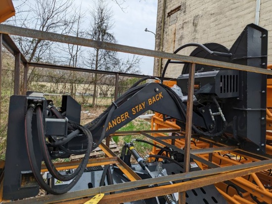 2023 Unused  Landhonor  Articulating Brush Cutter Skid Steer Attachment, 93" Reach (ABC-13-125A)