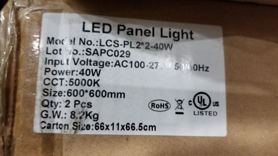 Led Dimmable Led Panel Light 5(2) (10 Each)