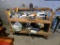 Cart w/Contents, Asst. Cleaning Supplies, Scales, Etc. (Lot)