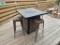 Patio Table w/Gas Fire Pit w/(4) Metal Stools (Lot)